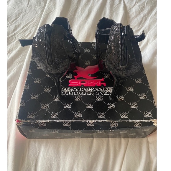 Sheikh Glitter Heel Pumps Size 8.5 Women Girls Shoes - Picture 2 of 7